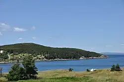 Het schiereiland "Peter's Finger" aan de rand van het dorp