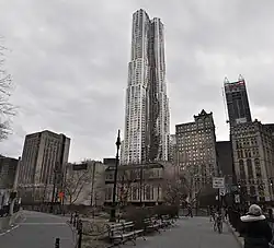 In februari 2016 vanaf de zuidkant van Brooklyn Bridge