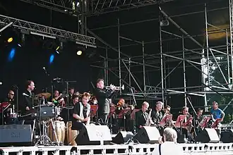 New Cool Collective Bigband bij een optreden in Sittard in 2008.