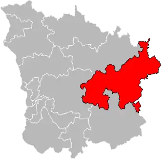 Locatie van het kanton