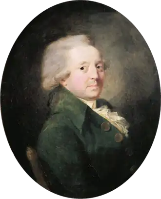Nicolas de Condorcet op een schilderij van Jean-Baptiste Greuze
