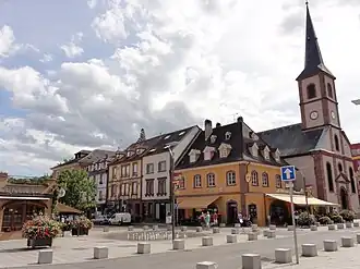 Het centrum van Niederbronn