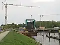 De verbouwing van de Neue Schleuse in hetzelfde kanaal
