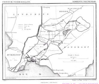 Kaart van Nieuwendam