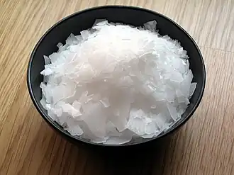 Magnesiumchloride-kristallen