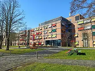 Nikhefgebouw in het Science Park in Amsterdam