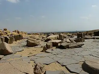 Uitzicht op de tempel
