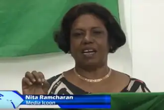 Nita Ramcharan ontvangt hoogste JCI onderscheiding in 2019 ATV-Networks Suriname, 02 03 2019 Nita Ramcharan krijgt hoogste JCI onderscheiding (5 maart 2019).