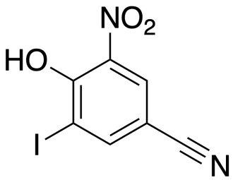 structuurformule van nitroxinil