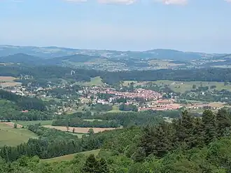 Gezicht op Noirétable