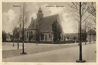 De Noorderkerk op een oude ansichtkaart