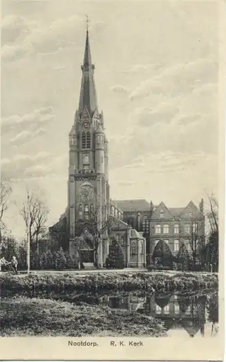 Sint-Bartholomeuskerk aan de Veenweg te Nootdorp, circa 1920