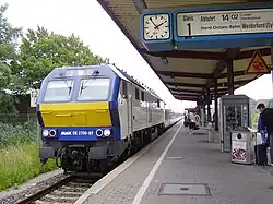 DE 2700 trekt een NOB Marschbahn-Express (2007)