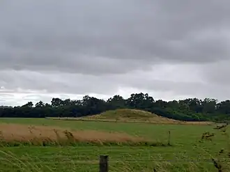 Een round barrow op Normanton Down