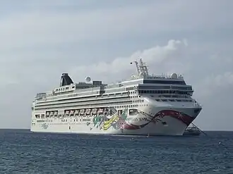Het cruiseschip Norwegian Jewel
