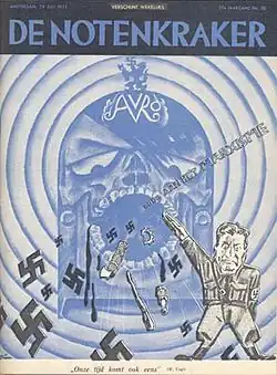 Dood aan het Marxisme. "Onze tijd komt ook eens" (Willem Vogt). Tijdschrift De Notenkraker. Jrg. 27, no. 30 (29 juli 1933).