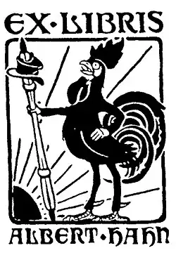 Ex libris Albert Hahn, tussen 1907 en 1918
