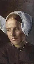 Portret van een Hollands meisje