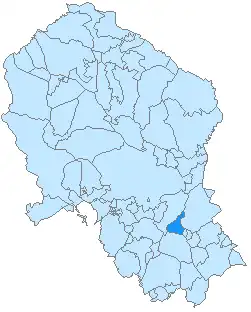 Kaart van Nueva Carteya