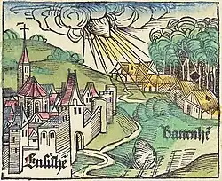 Ensisheim-meteoriet in de Kroniek van Neurenberg
