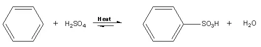 Sulfonation of Benzene to benzene sulfonic acid