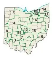 Congresdistricten van Ohio vanaf 2003