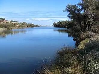 nabij de 'Chapman Bridge' te Geraldton