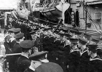 ORP Piorun terug in het Verenigd Koninkrijk na een succesvolle missie tegen de Bismarck.