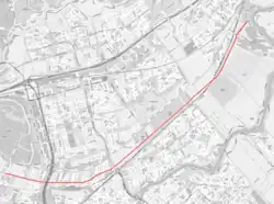 's-Gravenweg in het rood