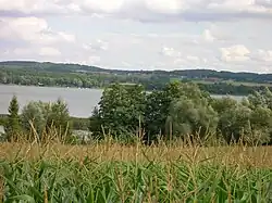 Uitzicht vanaf westoever