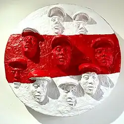 Object (110 cm); deel van serie Portraits. Kunsthars, fiberglass, metaal en verf, 2021