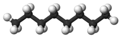 Molecuulmodel van n-octaan
