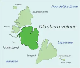 Kaart van Oktoberrevolutie