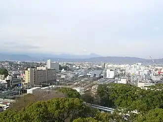 Zicht op Odawara