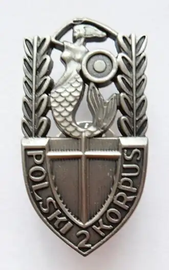 Insigne van het Poolse 2e Korps