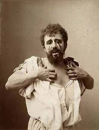 Louis Bouwmeester in de rol van Koning Oedipus, ca. 1896