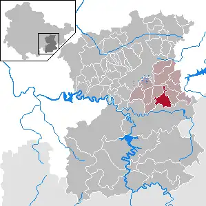 Kaart van Oettersdorf