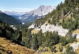 Landschap nabij de pashoogte