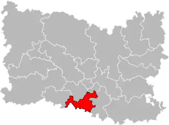 Locatie van het kanton