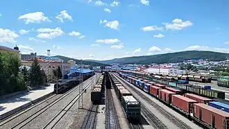 Oude spoorwegstation van Suifenhe