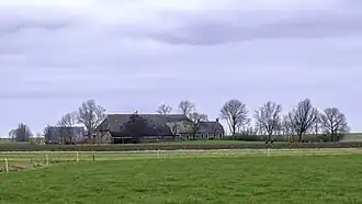 Gezicht op de wierde van Oldenbosch