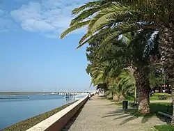 Gemeentelijk park en promenade aan het water
