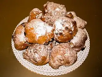 Oliebollen tijdens Oudejaarsavond