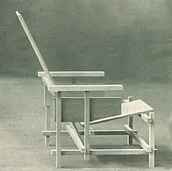 Prototype Rood-blauwe stoel (ca. 1918)