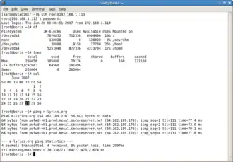 Schermafbeelding van OpenSSH