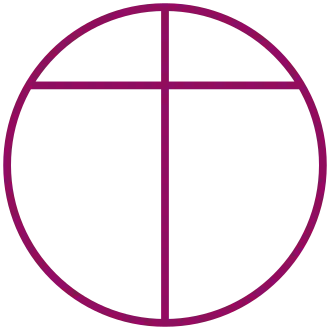 Zegel van het Opus Dei (“Een kruis omvat de wereld”)