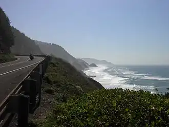 Highway 101 langs de kust van Oregon