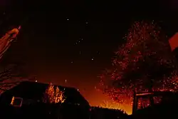 Orion op 17 november 2012 met linksonder Sirius