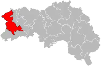 Locatie van het kanton