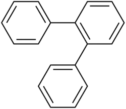 Structuurformule van ortho-terfenyl